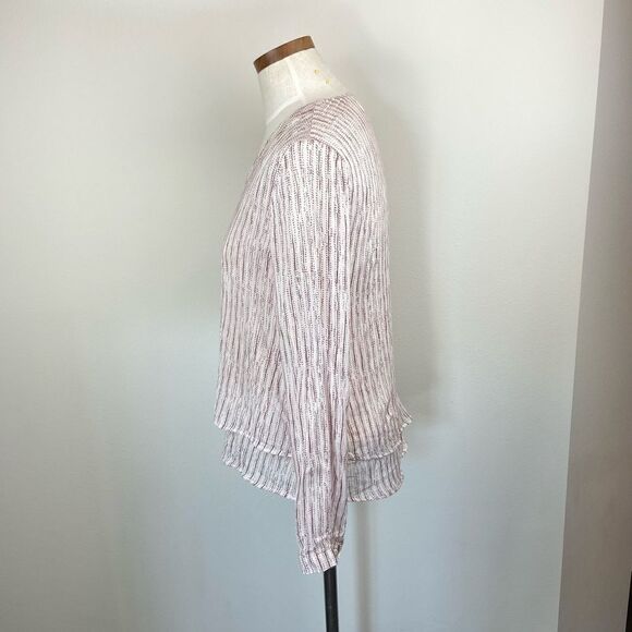 Anthropologie Cloth & Stone Tiered Sheer Top - Picture 4 of 6